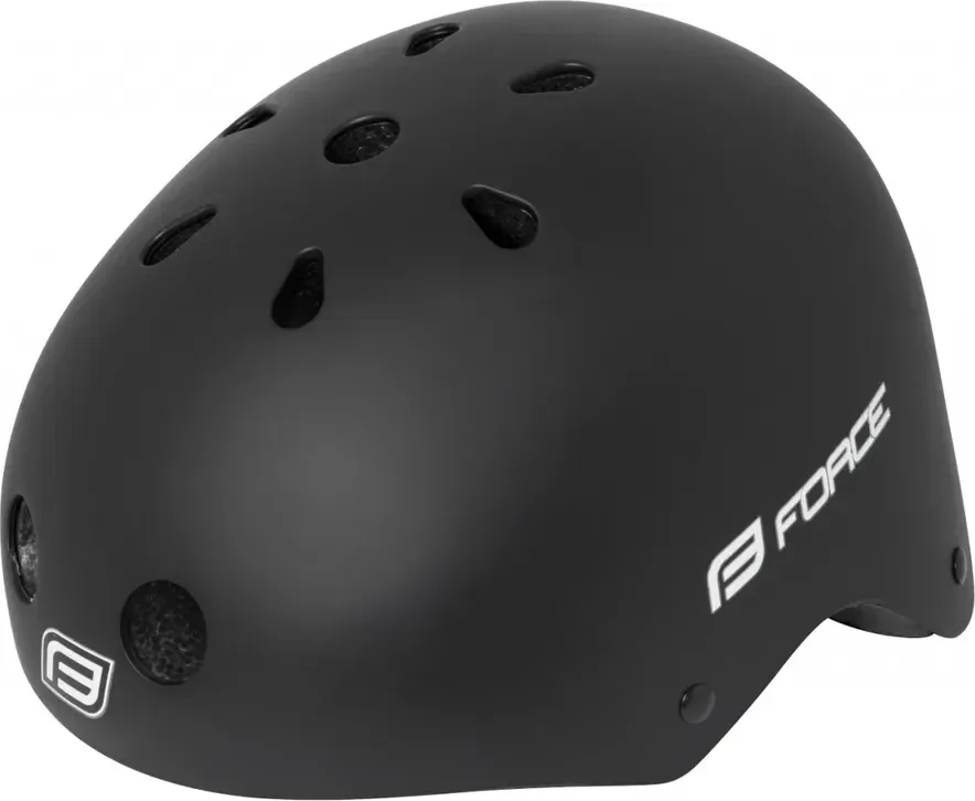 FORCE prilba BMX, čierna matná