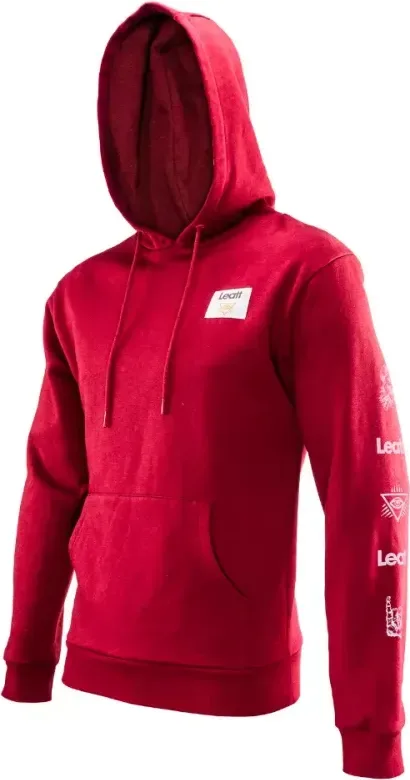 Leatt mikina Core, pánska, ruby