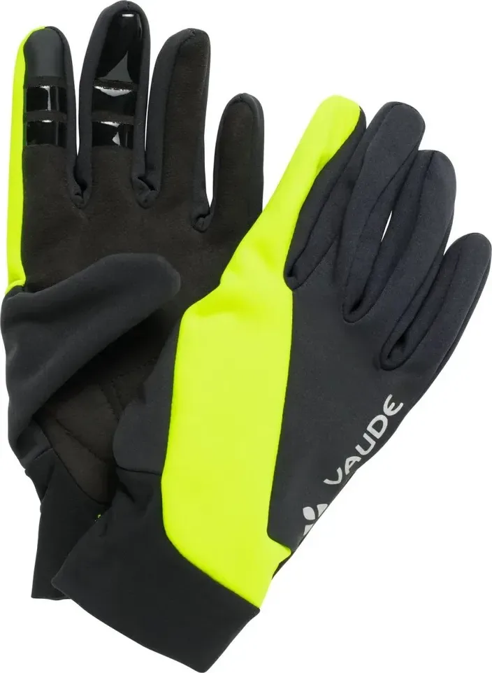 Vaude zateplené cyklistické rukavice Kuro Warm, žlto čierna