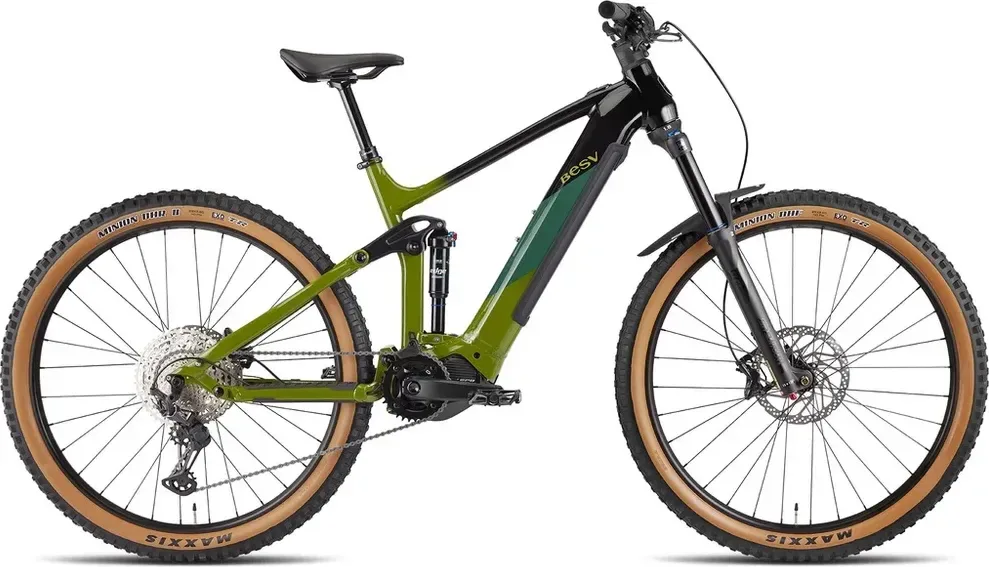 BESV Horský elektrobicykel TRS 160 1.1 2026 M, Čierna/Zelená