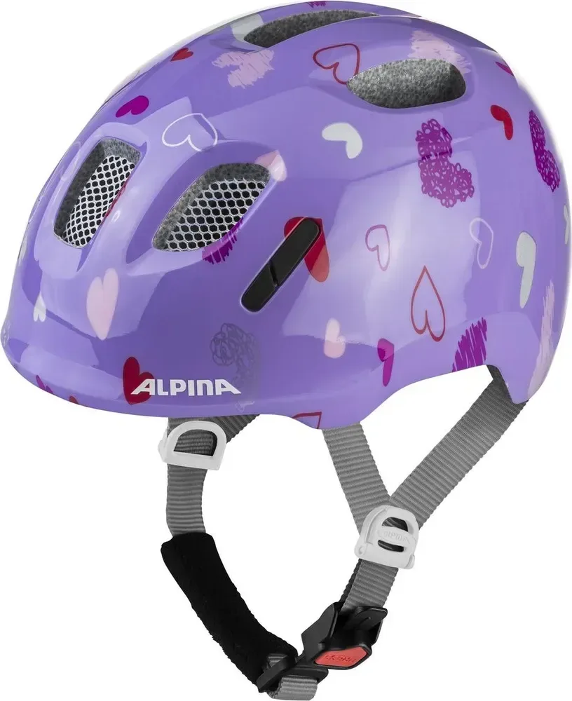 ALPINA cyklistická Junior prilba XIMO 2, purple hearts gloss
