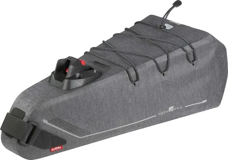 KLICKfix Bikepack X vodotesná podsedlová taška šedá 10 l, Sivá