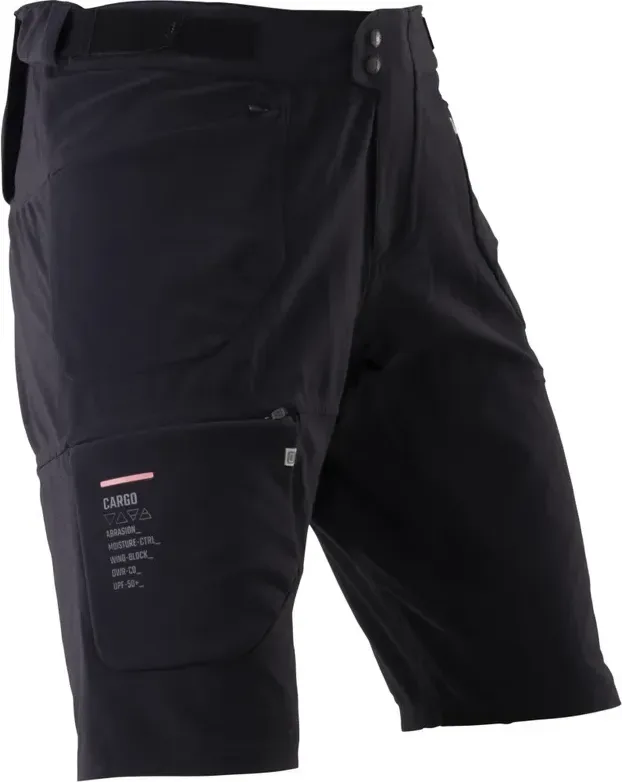 LEATT Shorts MTB Trail 6.0 Cargo, Ghost Black