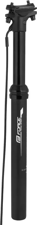 FORCE sedlovka DROPPER 30,9 / 440mm teleskopická, matná čierna