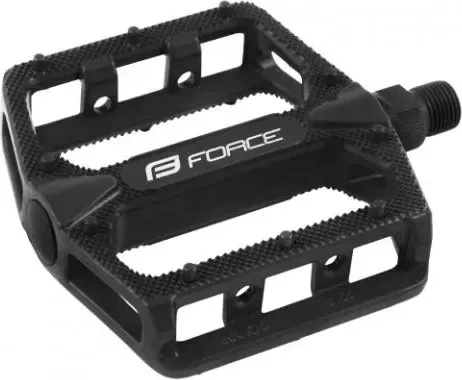 FORCE pedále BMX HOT hliníkové, čierne