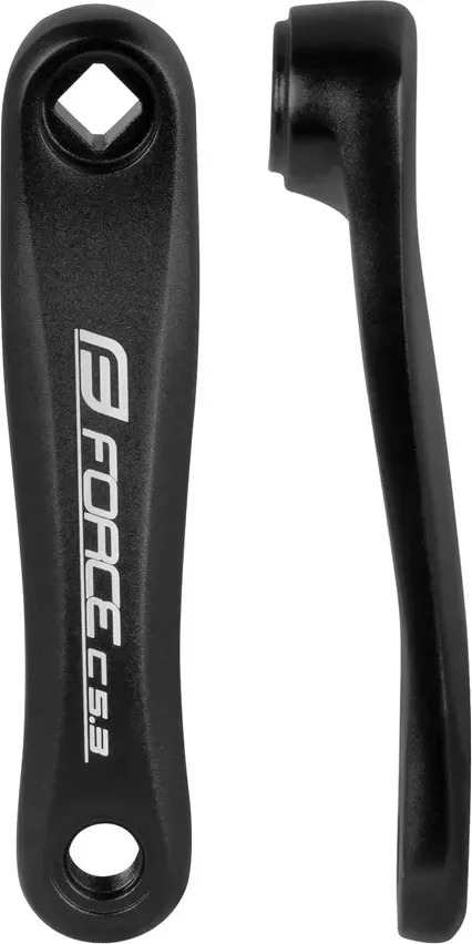 FORCE kľuka ľavá C5.3 Al 140mm, čierna