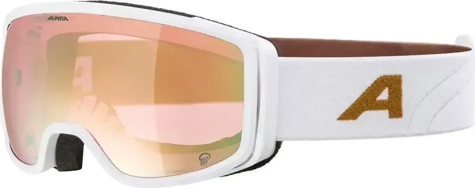 ALPINA Lyžiarske okuliare BIVIO Q white-gold matt