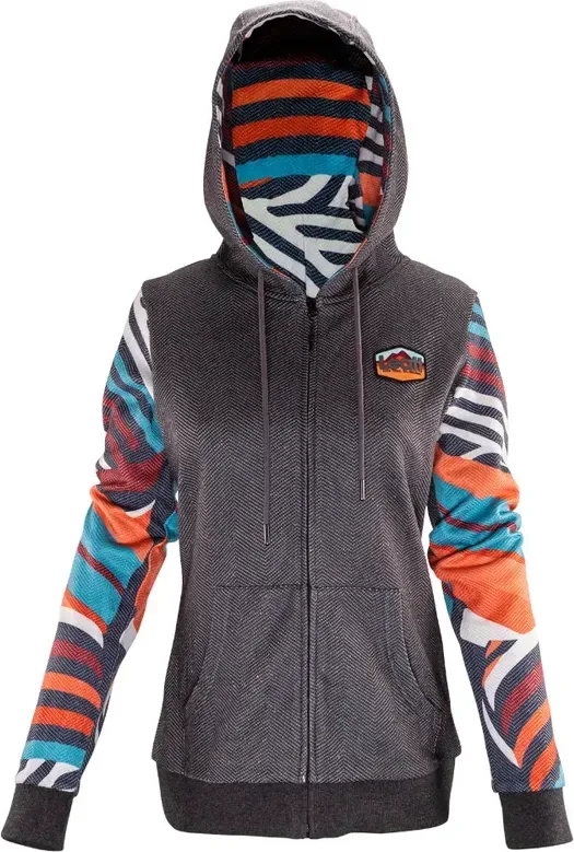 Leatt mikina Premium Stripes na zips, dámska
