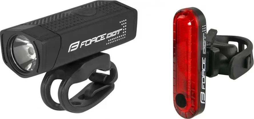 FORCE svetlá sada DOT USB predné + zadné