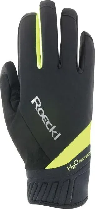ROECKL Rukavice cyklistické zimné Ranten čierna/fluo žltá