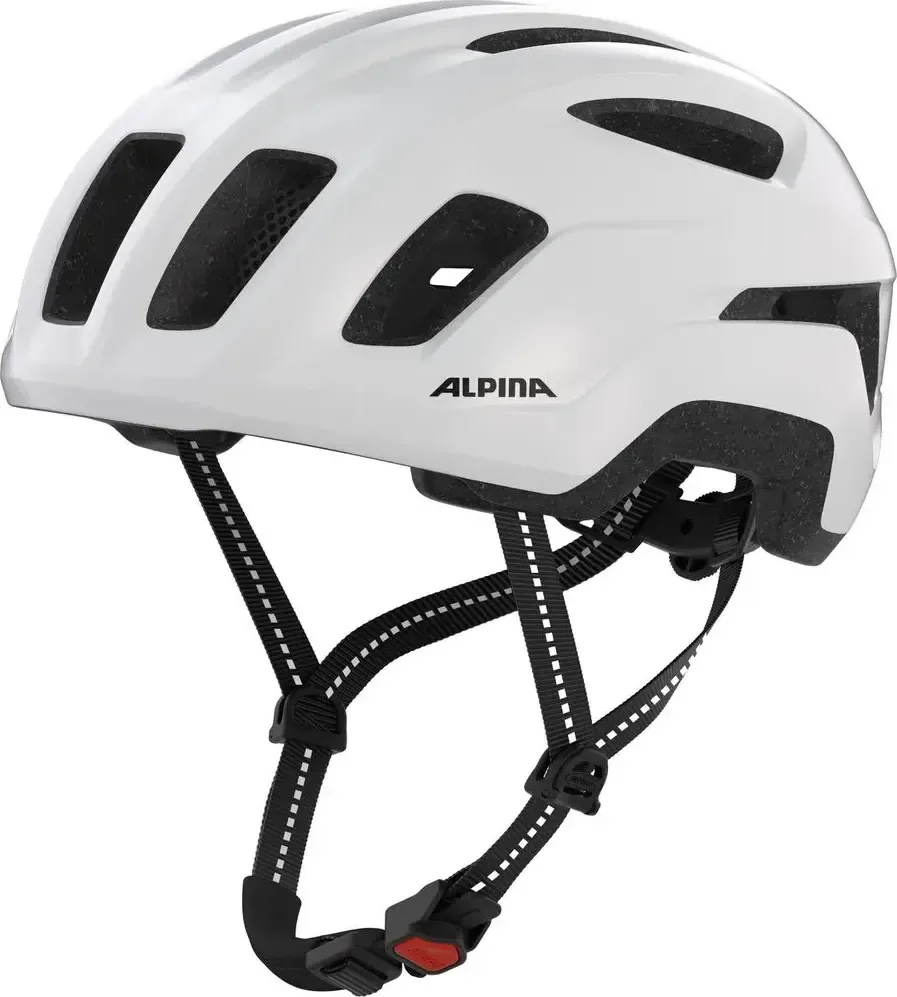 ALPINA Cyklistická prilba PARANUS URBAN biela lesklá (white gloss)