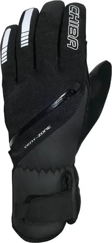 Chiba Zimné cyklistické rukavice City Liner BLACK M, Čierna