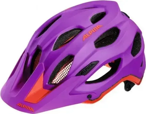 ALPINA Cyklistická prilba Carapax fialovo-neon-červená 52-57cm