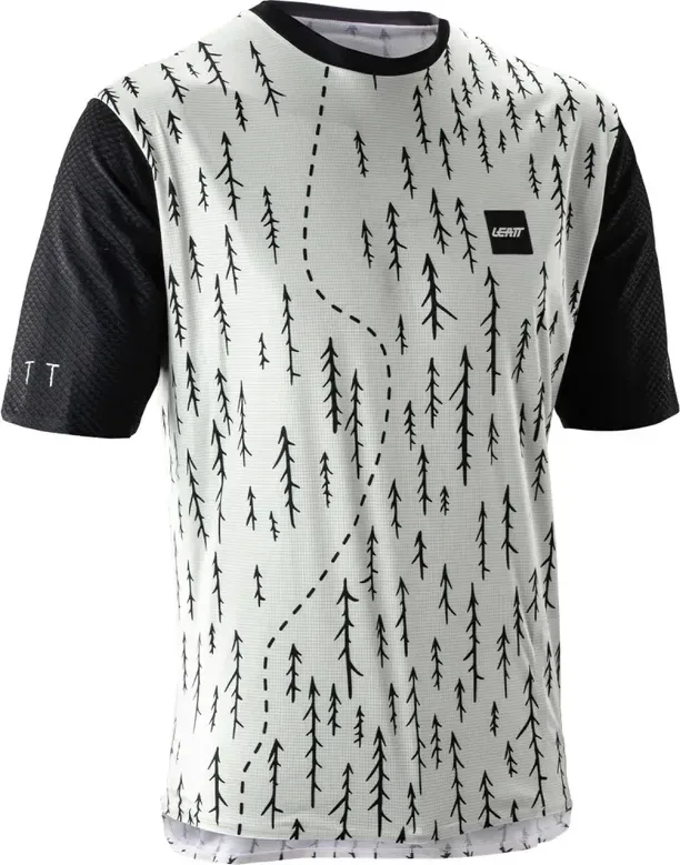 LEATT dres krátky rukáv MTB Trail 3.0, Trails White