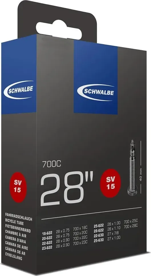 Duša SV15 (18/28-622/630) 28x0.70–1.10 SV 40mm 105g