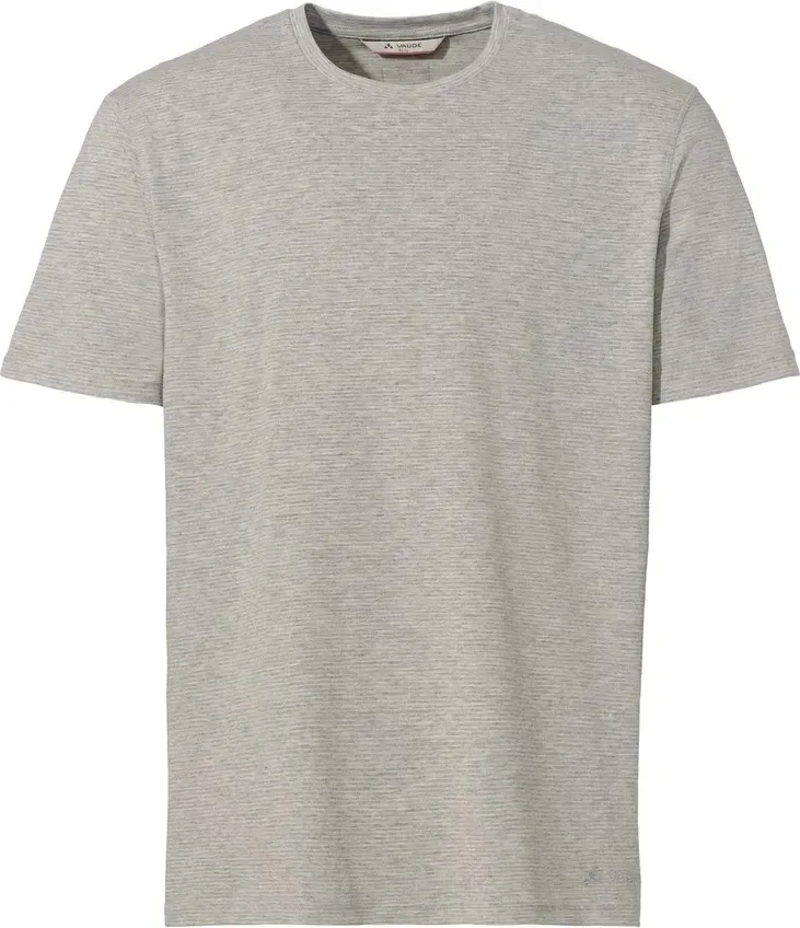 Vaude tričko Mineo Striped, pánske, šedé (pigeon grey)