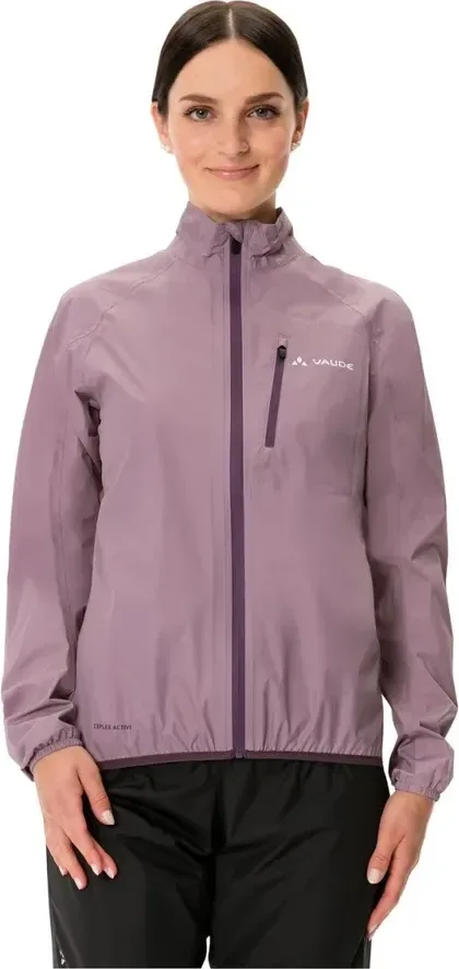 Vaude nepremokavá cyklobunda Drop III, dámska, bledo fialová