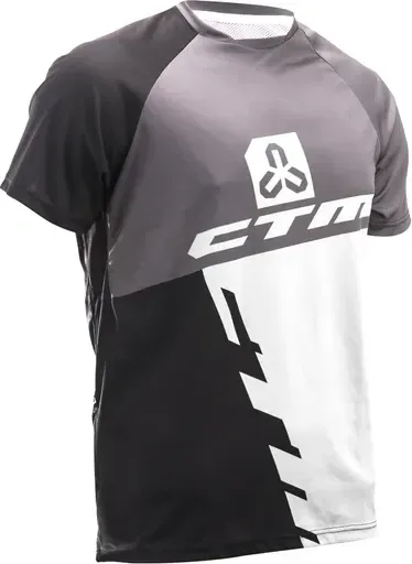 Dres CTM 2017 Enduro line, krátky rukáv, čierna/biela S