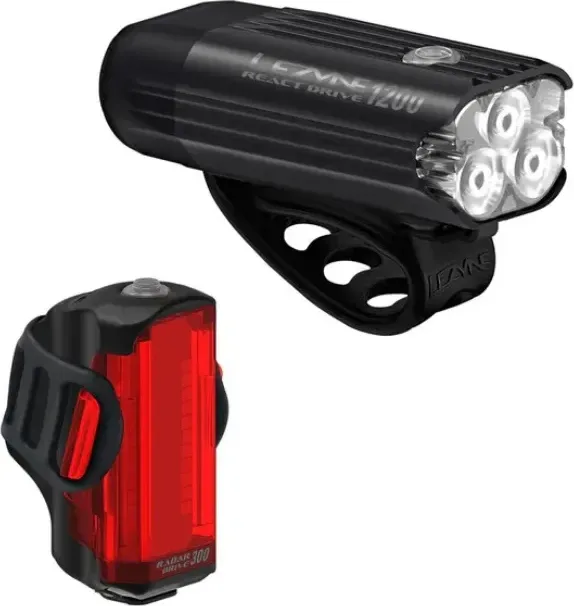 Lezyne sada svetiel REACT DRIVE SYSTEM s radarom