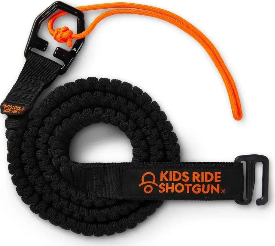Kids Ride Shotgun Lano na ťahanie bicykla Quick Fit čierne, Čierna