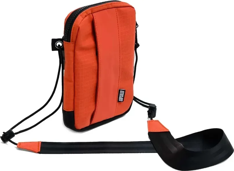 Capsuled Crossbody taška Pouch 0,5 l Orange Rust, Žltá/Červená