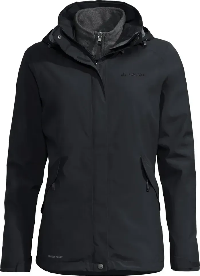Vaude bunda Rosemoor 3in1, dámska, black