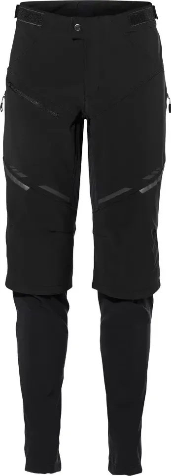 Vaude cyklistické nohavice Virt Softshell II, pánske, black/black