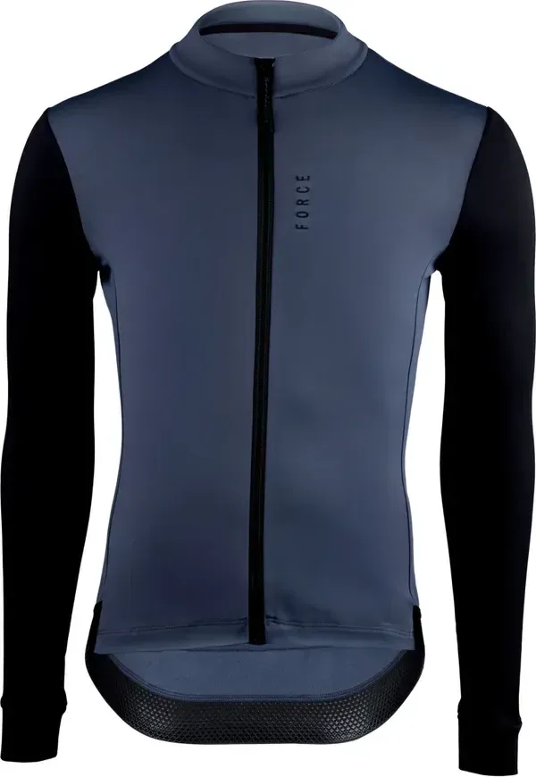 Force dres ENDLESS dlhý rukáv, modro-čierny