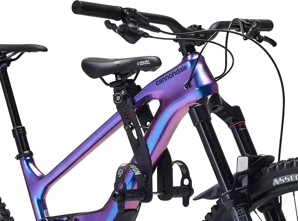 Kids Ride Shotgun Detská sedačka na bicykel 2.0, Čierna