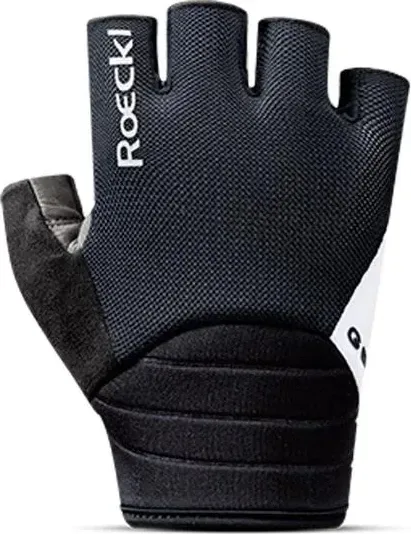 Roeckl cyklistické rukavice Itamos 3, čierno-biele ( black/white )