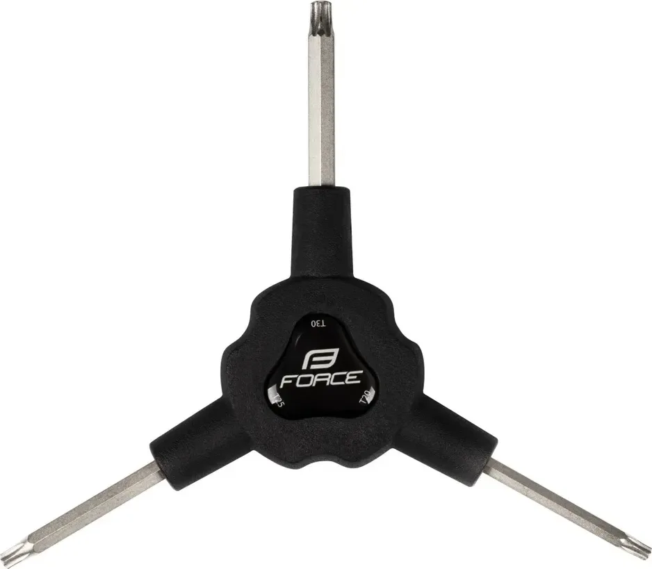 FORCE kľúč Y torx trojstranný T20/ T25/ T30, čierny