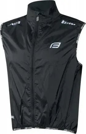 FORCE cyklistická vesta V48, neprefúkavá, čierna
