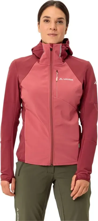 Vaude softshellová bunda Larice IV, dámska, červená (redeva)