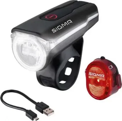 SIGMA Set - svetlo predné AURA 60 USB + Nugget II / StVZO