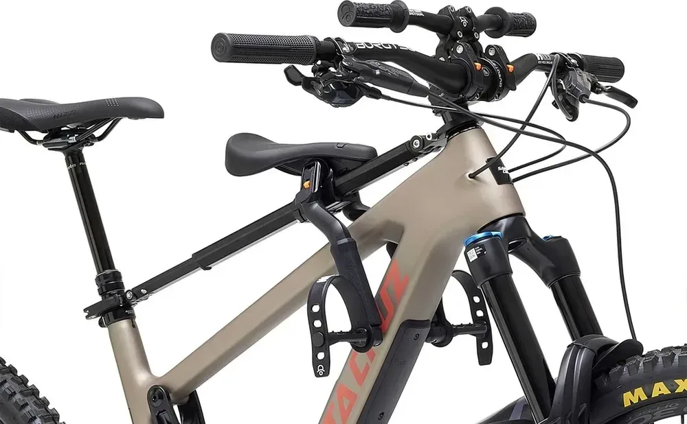 Kids Ride Shotgun MTB sedačka a řidítka Pro Combo, Čierna