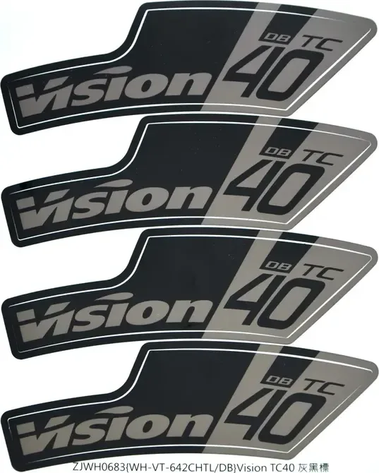 VISION nálepky na ráfik TC 40 DB