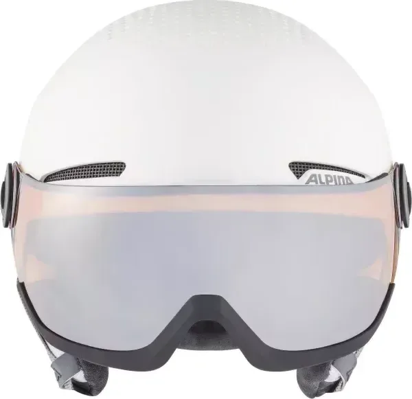 ALPINA Lyžiarska prilba ARBER VISOR biela mat