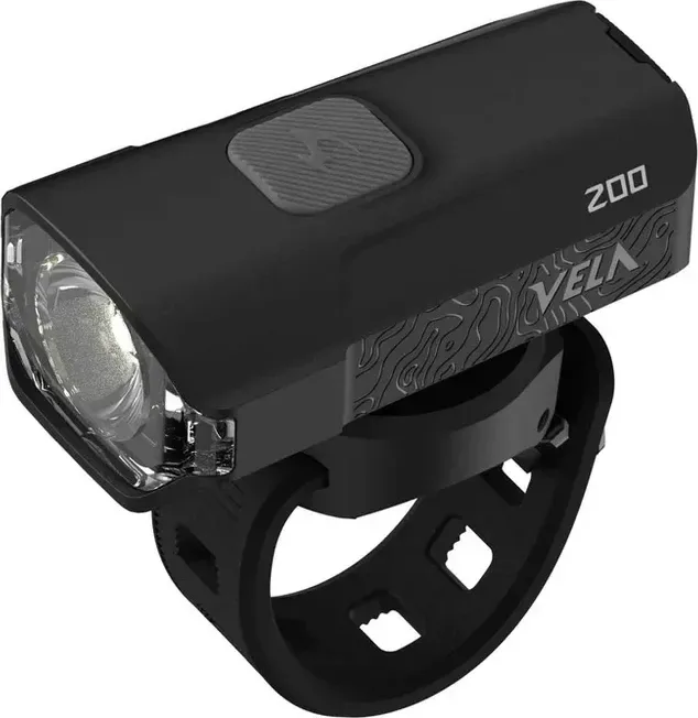 MOON Svetlo na bicykel VELA 200 Black predné