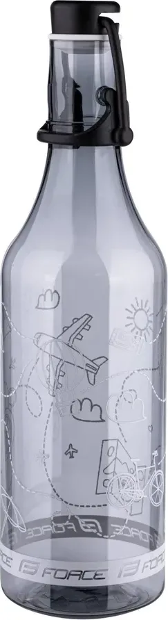 FORCE fľaša FLASK 0,5 l, transparentná dymová