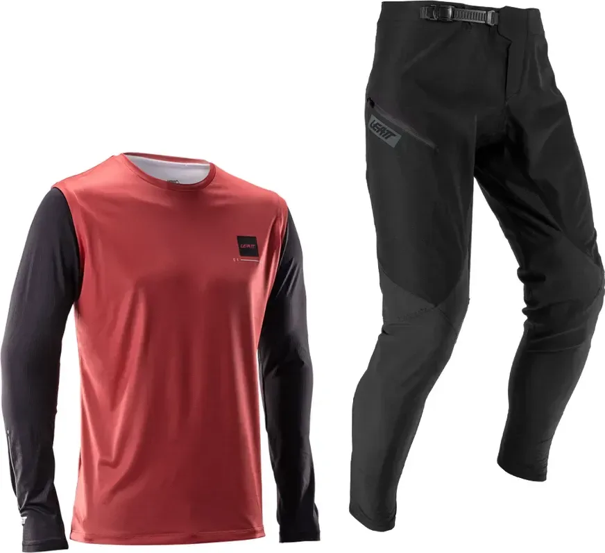 LEATT Ride Kit MTB Gravity 1.0 Junior, Dusty Red