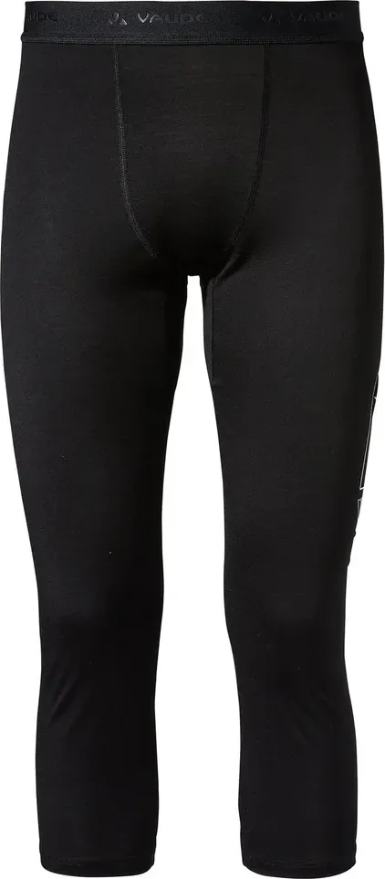 Vaude termo spodky Monviso Wool 3/4, pánske, black