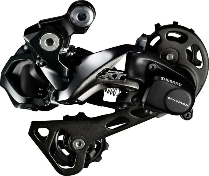 Prehadzovačka XT RD-M8050 11-k. Di2 čierna dlhé ramienko Shadow+