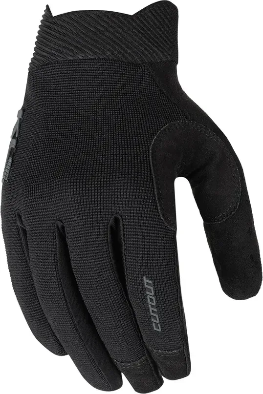 Rukavice KLS CUTOUT LONG 025, black, L