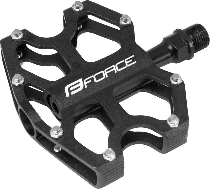 FORCE pedále GALE hliníkové, priem. ložiská, čierne