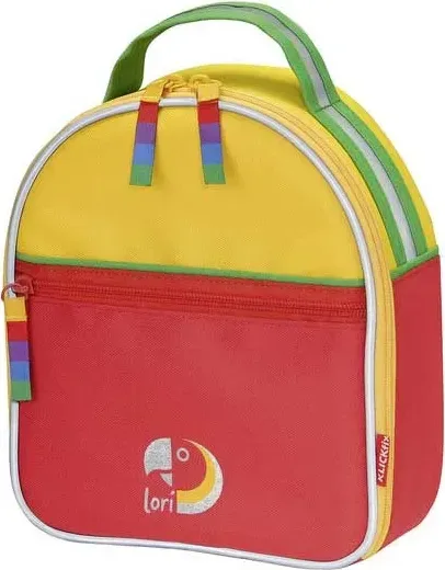 KLICKfix Lori Bag detský kufrík 2l Červená, Zelená/Modrá/Červená/Fialová
