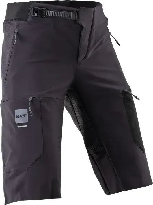 LEATT šortky MTB Gravity 4.0, Ghost Black