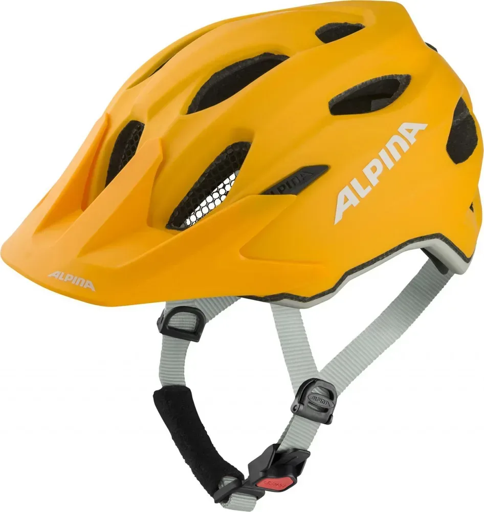 ALPINA Cyklistická prilba Carapax JR ohnivo žltá
