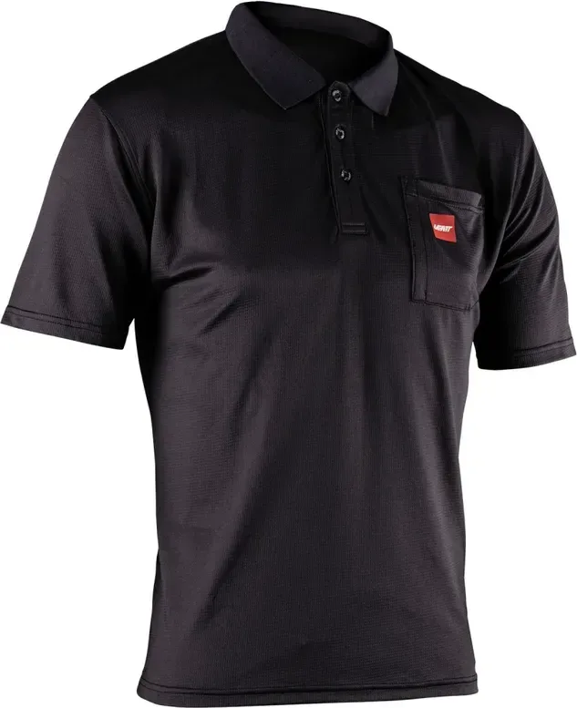 LEATT Polo tričko Team krátky rukáv, Black