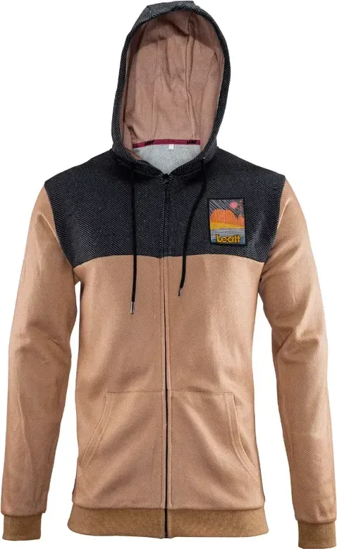 Leatt mikina Premium Desert na zips