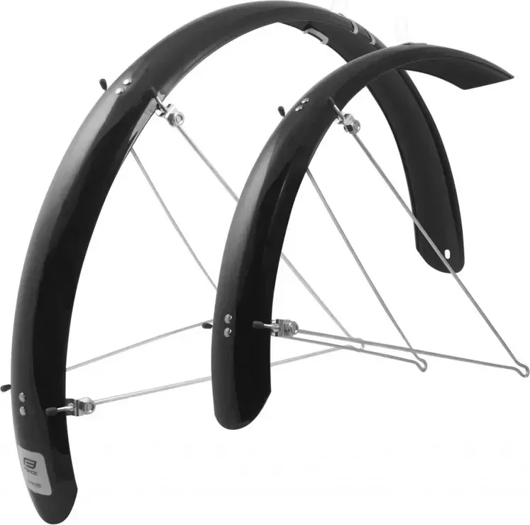 FORCE blatníky 58 Aluflex 20" + vzpery, čierne